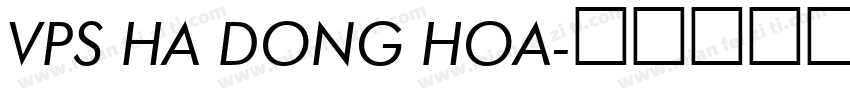 VPS Ha Dong Hoa字体转换